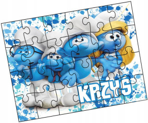Puzzle Dla Dzieci Imię Smerfy 24e Prezent Y4