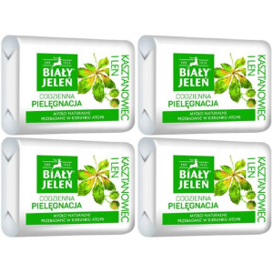 Biały Jeleń Naturalne Mydło kasztanowiec 4x 100g