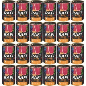 Dolina Noteci RAFI z kaczką i borówką 24x 400g