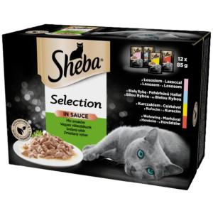 Sheba Selection Mix smaków w sosie 48x 85g