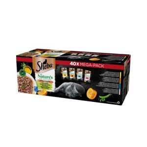 SHEBA Nature's Mix smaków w sosie 40x85g