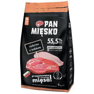 PAN MIĘSKO dla szczeniąt cielęcina z indykiem 9kg