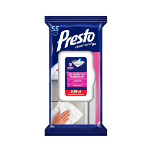 PRESTO Ściereczki do różnych powierzchni 55 szt.