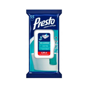 PRESTO Ściereczki do łazienki 55 szt.