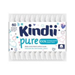 KINDII Pure Patyczki higieniczne dla dzieci 60 szt.