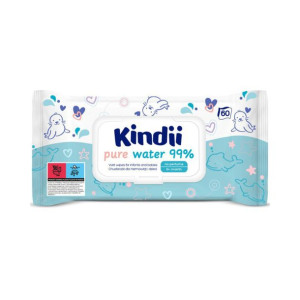 KINDII Pure Water Chusteczki nawilżane 60 szt.