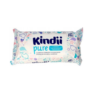 KINDII Pure Chusteczki nawilżane dla dzieci 60 szt.