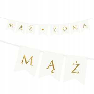 Baner Girlanda Ślub Wesele Mąż I Żona Weselny
