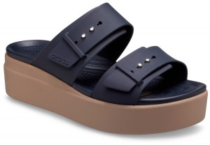 Sandały Buty Damskie Crocs Brooklyn Low Wedge 36,5