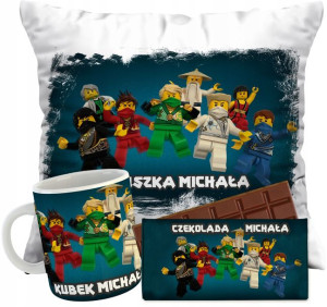 Zestaw Poduszka Kubek Czekolada Lego Ninjago Y4