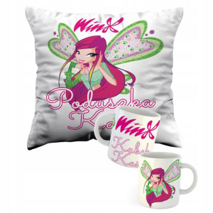 Zestaw Poduszka Kubek Klub Winx 40x40 Full Y4