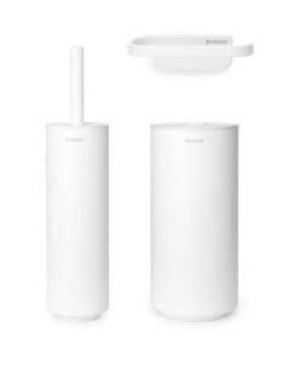 Zestaw Akcesoriów toaletowych 3SZT. Biały 303708 26 x 42 x 14 cm Brabantia