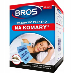 Wkłady na komary do Bros Elektro 20 szt.