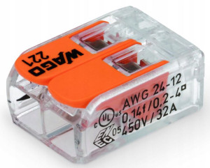 Szybkozłączka WAGO 221-412 2 x 0,14 - 4mm² 1szt.