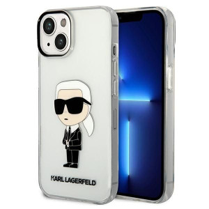 Iphone 14 6,1" Transparent Hardcase Ikonik Karl Lagerfeld