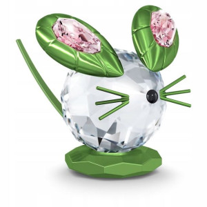 SWAROVSKI - Figurka Mouse Dulcis Green L