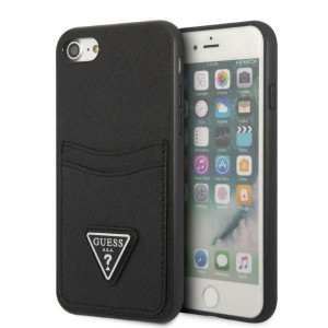 Iphone 7/8 Se 2020 / Se 2022 Hardcase Czarny/black Hardcase Saffiano