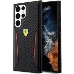 Ferrari S23 Ultra S918 Czarny/black Hardcase Carbon Contrast Edges