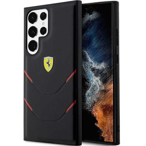 Ferrari S23 Ultra S918 Czarny/black Hardcase Hot Stamp Lines