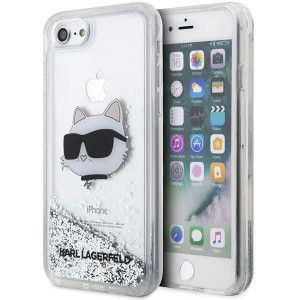 Iphone 7/8/ Se 2020 / Se 2022 Srebrny Hardcase Glitter Choupette Head