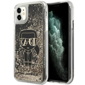 Iphone 11/ Xr Czarny/black Hardcase Liquid Glitter Gatsby