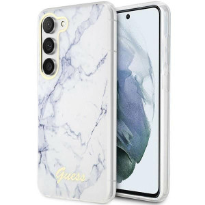 Guess S23+ S916 Biały/white Hardcase Marble