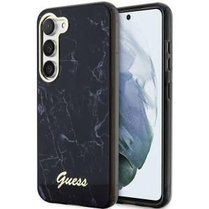 Guess S23 +s916 Czarny/black Hardcase Marble
