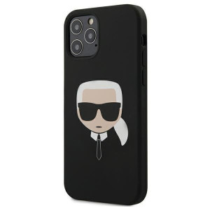 Iphone 12/12 Pro 6,1" Czarny/black Hardcase Silicone Karl`s Head
