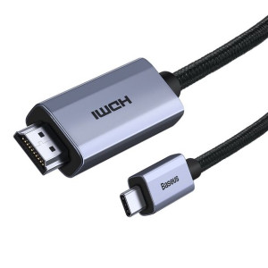Kabel Adapter Usb Typ C - Hdmi 2.0 4k 60hz 1m Czarny (wkgq010001)