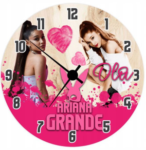 ZEGAR ścienny dla dzieci ARIANA GRANDE ŚWIĘTA Y4