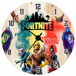 ZEGAR ścienny dla dzieci FORTNITE DZIEŃ DZIECKA Y4