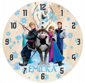 ZEGAR ścienny dla dzieci FROZEN ELSA PREZENT Y4