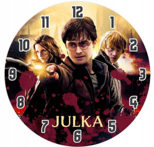 ZEGAR ścienny dla dzieci HARRY POTTER ŚWIĘTA Y4