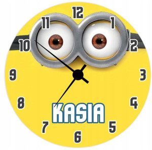 ZEGAR ścienny dla dzieci MINIONKI DZIEŃ DZIECKA Y4