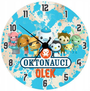 ZEGAR ścienny dla dzieci OKTONAUCI IMIĘ ŚWIĘTA Y4