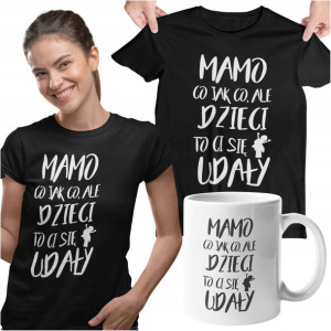 Koszulka Dla Mamy Z Kubkiem Prezent Dzień Matki