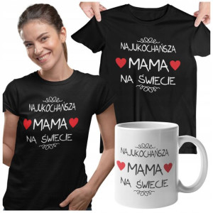 Koszulka Dla Mamy Z Kubkiem Prezent Dzień Matki