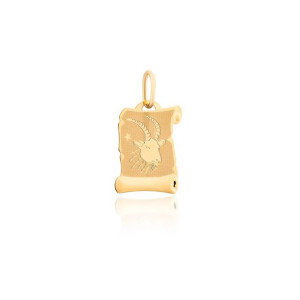 Złota zawieszka znak zodiaku koziorożec