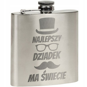 Piersiówka Dzień Dziadka Grawer Prezenet 180 Ml Y2