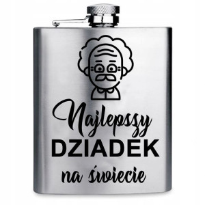 Piersiówka prez DZIADEK BABCIA METALOWA 180 ml Y3