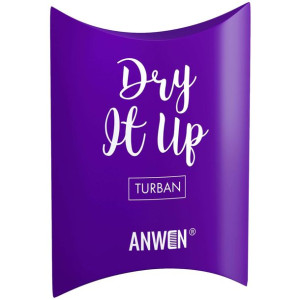 Anwen Turban na Głowę do Włosów Dry It Up Fioletowy