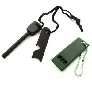 Krzesiwo Magnezowe Wojskowe Survival Xxl + Gwizdek