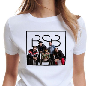 Biała Koszulka Damska Backstreet Boys Bsb L Y4