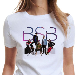 Biała Koszulka Damska Backstreet Boys Bsb M Y4