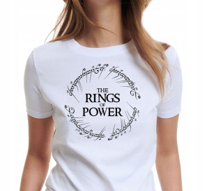 Biała Koszulka Damska Władca Rings Of Power Xxl Y4