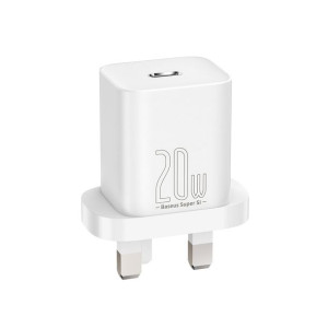 Szybka Ładowarka Usb Typ C 20w Power Delivery Uk Biała + Kabel Usb Typ C