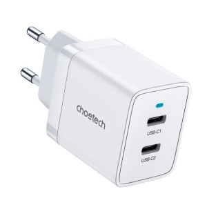 Choetech Ładowarka Sieciowa 2xusb-c Pd 40w Biała (q5006-eu)
