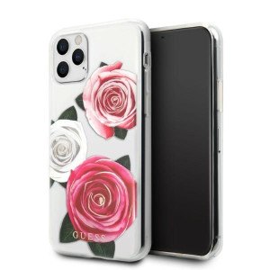 Iphone 11 Pro Transparent Hardcase Flower Desire Pink & White Rose