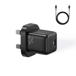 Joyroom Mała Szybka Ładowarka Usb Typ C Pd 25w Wtyczka Uk Czarny