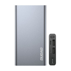 Powerbank Z Ledowym Wskaźnikiem Poziomu Naładowania 10000mah Srebrny